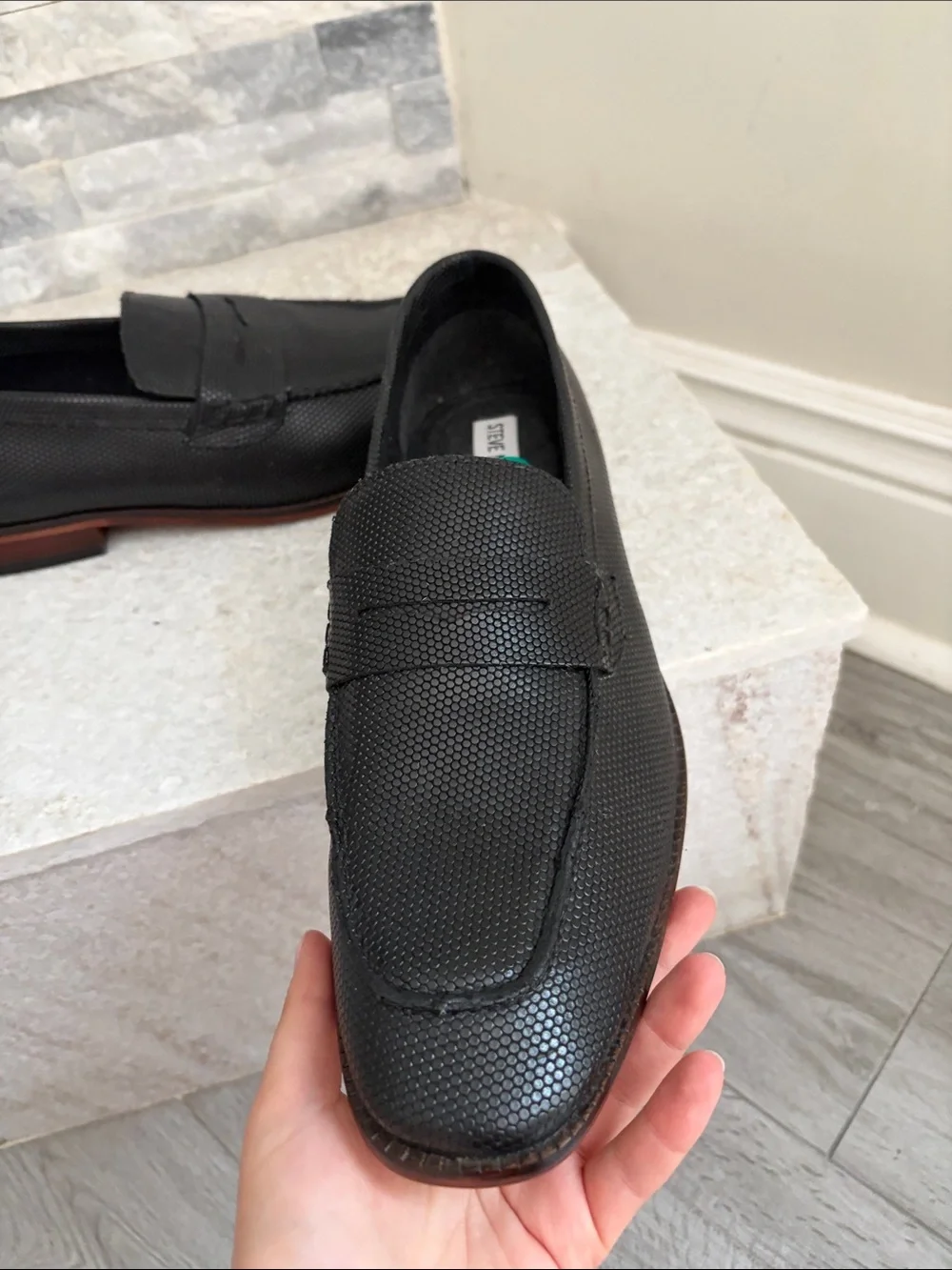 Steve Madden men's Ancher Penny leather Loafers new no box size 8.5